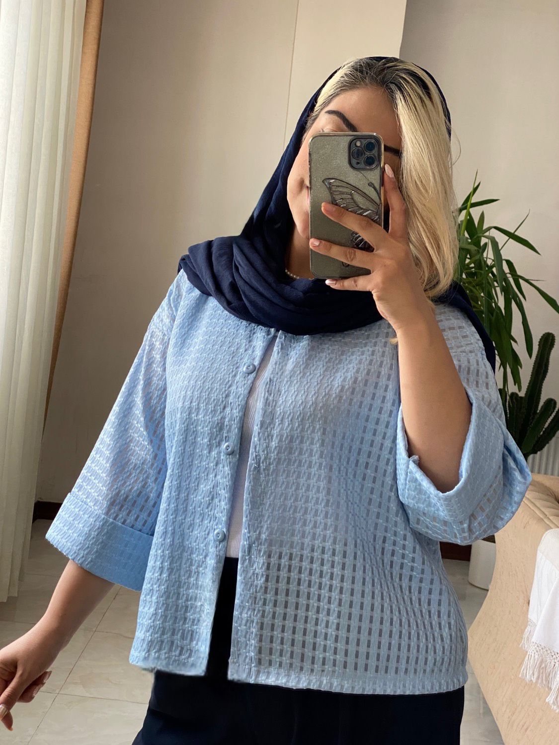 شومیز باکسی شیشه ای