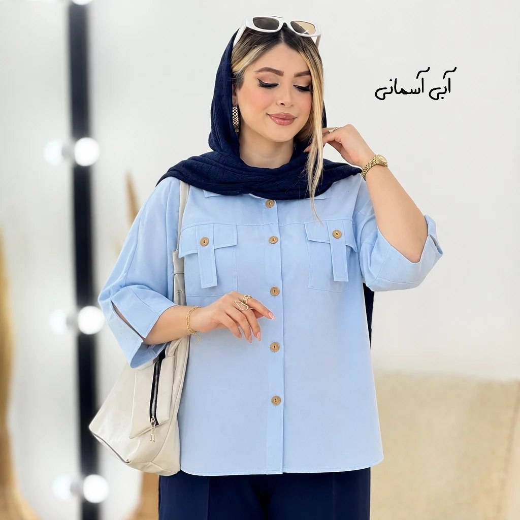 شومیز تابستونی جیب بندی