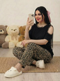 ست تیشرت شلوار خونگی پرنسس