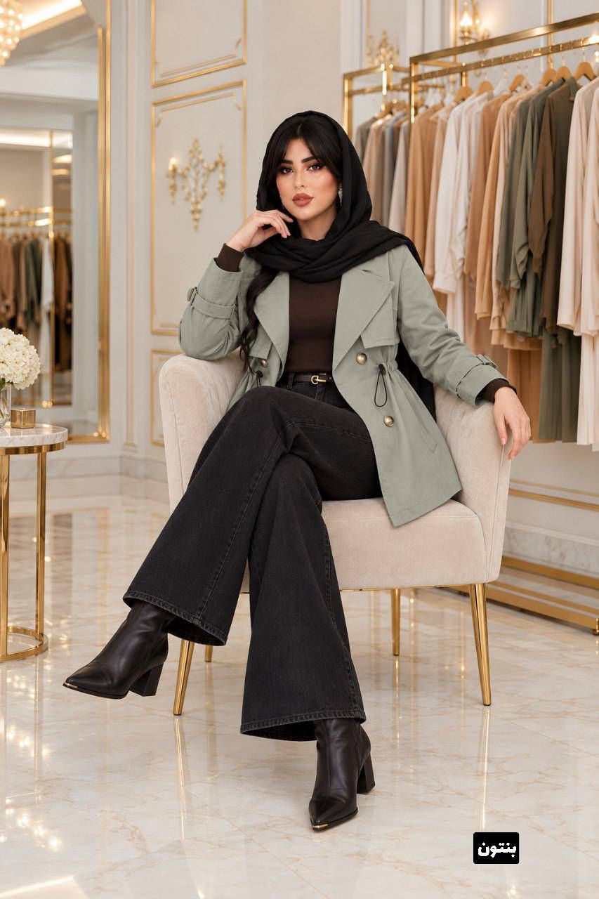 مانتو بارانی حوری